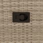 vidaXL Gartensofa 2-Sitzer Verstellbar mit Tisch Beige Poly Rattan vidaXL Gartensofa 2-Sitzer Verstellbar mit Tisch Beige Poly Rattan