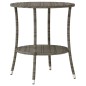 vidaXL 3-tlg. Bistro-Set mit Kissen Grau Poly Rattan vidaXL 3-tlg. Bistro-Set mit Kissen Grau Poly Rattan