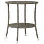 vidaXL 3-tlg. Bistro-Set mit Kissen Grau Poly Rattan vidaXL 3-tlg. Bistro-Set mit Kissen Grau Poly Rattan
