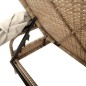 vidaXL Sonnenliegen 2 Stk. mit Dach und Tisch Beige Poly Rattan vidaXL Sonnenliegen 2 Stk. mit Dach und Tisch Beige Poly Rattan