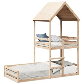 vidaXL Etagenbett ohne Matratze 90x190 cm Massivholz Kiefer