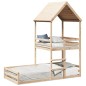 vidaXL Etagenbett ohne Matratze 90x190 cm Massivholz Kiefer vidaXL Etagenbett ohne Matratze 90x190 cm Massivholz Kiefer