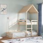 vidaXL Etagenbett ohne Matratze 90x190 cm Massivholz Kiefer vidaXL Etagenbett ohne Matratze 90x190 cm Massivholz Kiefer