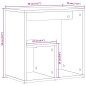 vidaXL Beistelltische 2 Stk. Weiß 50x30x50 cm Holzwerkstoff vidaXL Beistelltische 2 Stk. Weiß 50x30x50 cm Holzwerkstoff
