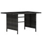 vidaXL 4-tlg. Garten-Lounge-Set mit Kissen Poly Rattan Grau vidaXL 4-tlg. Garten-Lounge-Set mit Kissen Poly Rattan Grau