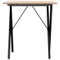 vidaXL Esstisch X-Gestell 70x70x75 cm Massivholz Kiefer und Gusseisen vidaXL Esstisch X-Gestell 70x70x75 cm Massivholz Kiefer und Gusseisen