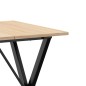 vidaXL Esstisch X-Gestell 70x70x75 cm Massivholz Kiefer und Gusseisen vidaXL Esstisch X-Gestell 70x70x75 cm Massivholz Kiefer und Gusseisen