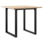 vidaXL Esstisch O-Gestell 90x90x75,5 Massivholz Kiefer und Gusseisen vidaXL Esstisch O-Gestell 90x90x75,5 Massivholz Kiefer und Gusseisen