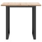 vidaXL Esstisch O-Gestell 90x90x75,5 Massivholz Kiefer und Gusseisen vidaXL Esstisch O-Gestell 90x90x75,5 Massivholz Kiefer und Gusseisen