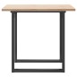 vidaXL Esstisch O-Gestell 90x90x75,5 Massivholz Kiefer und Gusseisen vidaXL Esstisch O-Gestell 90x90x75,5 Massivholz Kiefer und Gusseisen