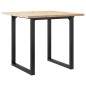 vidaXL Esstisch O-Gestell 90x90x75,5 Massivholz Kiefer und Gusseisen vidaXL Esstisch O-Gestell 90x90x75,5 Massivholz Kiefer und Gusseisen
