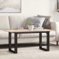 vidaXL Couchtisch O-Gestell 100x50x45 cm Massivholz Kiefer & Gusseisen vidaXL Couchtisch O-Gestell 100x50x45 cm Massivholz Kiefer & Gusseisen