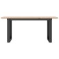 vidaXL Couchtisch O-Gestell 100x50x45 cm Massivholz Kiefer & Gusseisen vidaXL Couchtisch O-Gestell 100x50x45 cm Massivholz Kiefer & Gusseisen