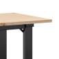 vidaXL Couchtisch O-Gestell 100x50x45 cm Massivholz Kiefer & Gusseisen vidaXL Couchtisch O-Gestell 100x50x45 cm Massivholz Kiefer & Gusseisen