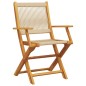 vidaXL 3-tlg. Bistro-Set Beige Polypropylen und Massivholz vidaXL 3-tlg. Bistro-Set Beige Polypropylen und Massivholz