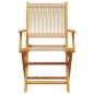 vidaXL 3-tlg. Bistro-Set Beige Polypropylen und Massivholz vidaXL 3-tlg. Bistro-Set Beige Polypropylen und Massivholz