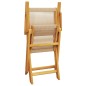 vidaXL 3-tlg. Bistro-Set Beige Polypropylen und Massivholz vidaXL 3-tlg. Bistro-Set Beige Polypropylen und Massivholz