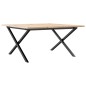 vidaXL Couchtisch X-Gestell 90x90x45cm Massivholz Kiefer und Gusseisen vidaXL Couchtisch X-Gestell 90x90x45cm Massivholz Kiefer und Gusseisen