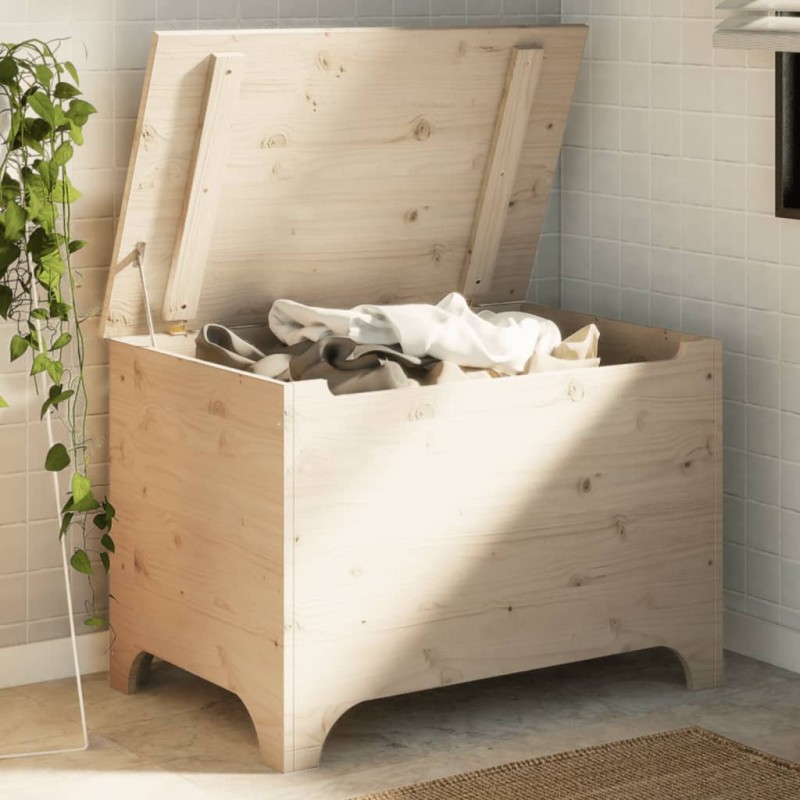 vidaXL Truhe mit Deckel RANA 80x49x54 cm Massivholz Kiefer vidaXL Truhe mit Deckel RANA 80x49x54 cm Massivholz Kiefer