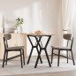 vidaXL Esstisch Y-Gestell 80x50x75 cm Massivholz Kiefer und Gusseisen vidaXL Esstisch Y-Gestell 80x50x75 cm Massivholz Kiefer und Gusseisen