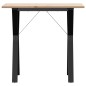 vidaXL Esstisch Y-Gestell 80x50x75 cm Massivholz Kiefer und Gusseisen vidaXL Esstisch Y-Gestell 80x50x75 cm Massivholz Kiefer und Gusseisen