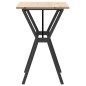 vidaXL Esstisch Y-Gestell 80x50x75 cm Massivholz Kiefer und Gusseisen vidaXL Esstisch Y-Gestell 80x50x75 cm Massivholz Kiefer und Gusseisen
