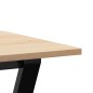 vidaXL Esstisch Y-Gestell 80x50x75 cm Massivholz Kiefer und Gusseisen vidaXL Esstisch Y-Gestell 80x50x75 cm Massivholz Kiefer und Gusseisen