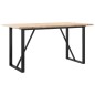 vidaXL Esstisch O-Gestell 140x80x75,5 cm Massivholz Kiefer & Gusseisen vidaXL Esstisch O-Gestell 140x80x75,5 cm Massivholz Kiefer & Gusseisen