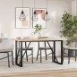 vidaXL Esstisch O-Gestell 140x80x75,5 cm Massivholz Kiefer & Gusseisen vidaXL Esstisch O-Gestell 140x80x75,5 cm Massivholz Kiefer & Gusseisen