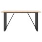vidaXL Esstisch O-Gestell 140x80x75,5 cm Massivholz Kiefer & Gusseisen vidaXL Esstisch O-Gestell 140x80x75,5 cm Massivholz Kiefer & Gusseisen