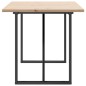 vidaXL Esstisch O-Gestell 140x80x75,5 cm Massivholz Kiefer & Gusseisen vidaXL Esstisch O-Gestell 140x80x75,5 cm Massivholz Kiefer & Gusseisen