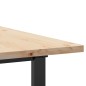 vidaXL Esstisch O-Gestell 140x80x75,5 cm Massivholz Kiefer & Gusseisen vidaXL Esstisch O-Gestell 140x80x75,5 cm Massivholz Kiefer & Gusseisen