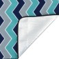vidaXL Picknickdecke Faltbar Blau Wellenmuster 200x150 cm Samt vidaXL Picknickdecke Faltbar Blau Wellenmuster 200x150 cm Samt