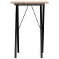 vidaXL Esstisch X-Gestell 50x50x75 cm Massivholz Kiefer und Gusseisen vidaXL Esstisch X-Gestell 50x50x75 cm Massivholz Kiefer und Gusseisen
