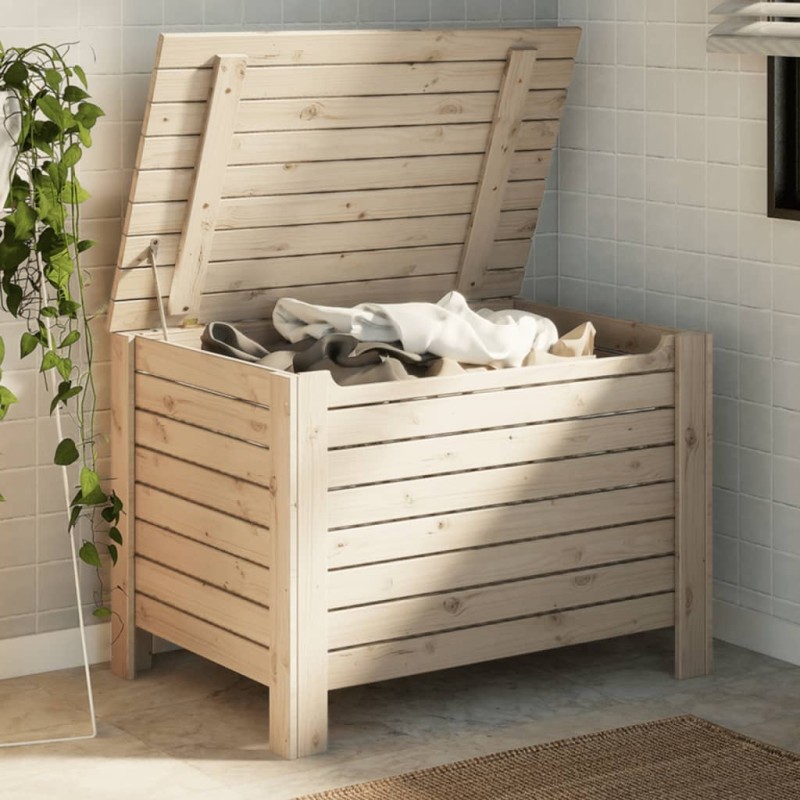 vidaXL Truhe mit Deckel RANA 80x49x54 cm Massivholz Kiefer vidaXL Truhe mit Deckel RANA 80x49x54 cm Massivholz Kiefer