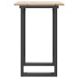 vidaXL Esstisch O-Gestell 80x50x75 cm Massivholz Kiefer und Gusseisen