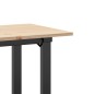 vidaXL Esstisch O-Gestell 80x50x75 cm Massivholz Kiefer und Gusseisen