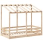 vidaXL Kinderbett mit Dach 70x140 cm Massivholz Kiefer vidaXL Kinderbett mit Dach 70x140 cm Massivholz Kiefer