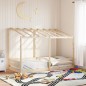 vidaXL Kinderbett mit Dach 80x200 cm Massivholz Kiefer vidaXL Kinderbett mit Dach 80x200 cm Massivholz Kiefer