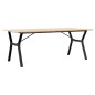 vidaXL Esstisch Y-Gestell 200x100x75cm Massivholz Kiefer und Gusseisen vidaXL Esstisch Y-Gestell 200x100x75cm Massivholz Kiefer und Gusseisen