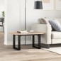 vidaXL Couchtisch O-Gestell 80x50x40,5cm Massivholz Kiefer & Gusseisen vidaXL Couchtisch O-Gestell 80x50x40,5cm Massivholz Kiefer & Gusseisen