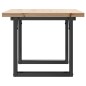 vidaXL Couchtisch O-Gestell 80x50x40,5cm Massivholz Kiefer & Gusseisen vidaXL Couchtisch O-Gestell 80x50x40,5cm Massivholz Kiefer & Gusseisen