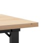 vidaXL Couchtisch O-Gestell 80x50x40,5cm Massivholz Kiefer & Gusseisen vidaXL Couchtisch O-Gestell 80x50x40,5cm Massivholz Kiefer & Gusseisen
