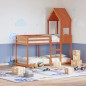 vidaXL Dach für Kinderbett Wachsbraun 55x99x139,5 cm Massivholz vidaXL Dach für Kinderbett Wachsbraun 55x99x139,5 cm Massivholz