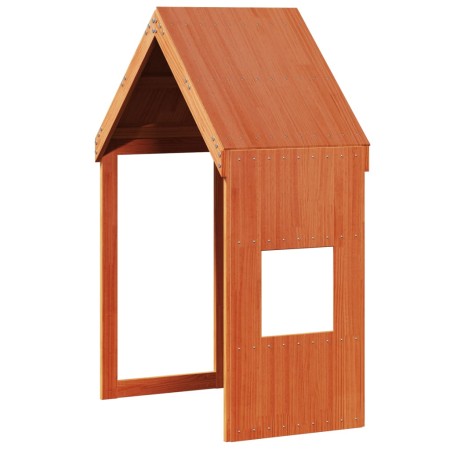 vidaXL Dach für Kinderbett Wachsbraun 55x99x139,5 cm Massivholz