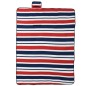vidaXL Picknickdecke Faltbar Rot und Blau Gestreift 200x150 cm Samt vidaXL Picknickdecke Faltbar Rot und Blau Gestreift 200x150 cm Samt