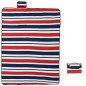 vidaXL Picknickdecke Faltbar Rot und Blau Gestreift 200x150 cm Samt vidaXL Picknickdecke Faltbar Rot und Blau Gestreift 200x150 cm Samt
