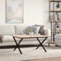 vidaXL Couchtisch X-Gestell 80x80x45cm Massivholz Kiefer und Gusseisen vidaXL Couchtisch X-Gestell 80x80x45cm Massivholz Kiefer und Gusseisen