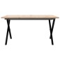 vidaXL Couchtisch X-Gestell 80x80x45cm Massivholz Kiefer und Gusseisen vidaXL Couchtisch X-Gestell 80x80x45cm Massivholz Kiefer und Gusseisen