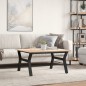 vidaXL Couchtisch Y-Gestell 90x90x45cm Massivholz Kiefer und Gusseisen vidaXL Couchtisch Y-Gestell 90x90x45cm Massivholz Kiefer und Gusseisen